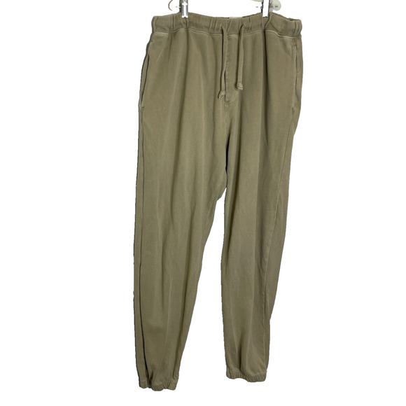 Men's Large Rag & Bone Tan Beige Cotton Jogger Sweatpants - Picture 2 of 5